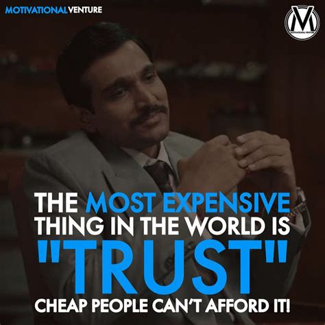 most expensive thing in the world is trust